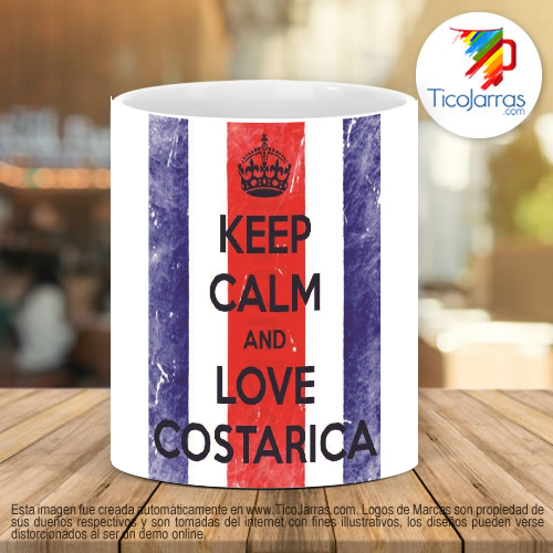 Tazas Personalizadas en Costa Rica Keep calm and love Costa Rica