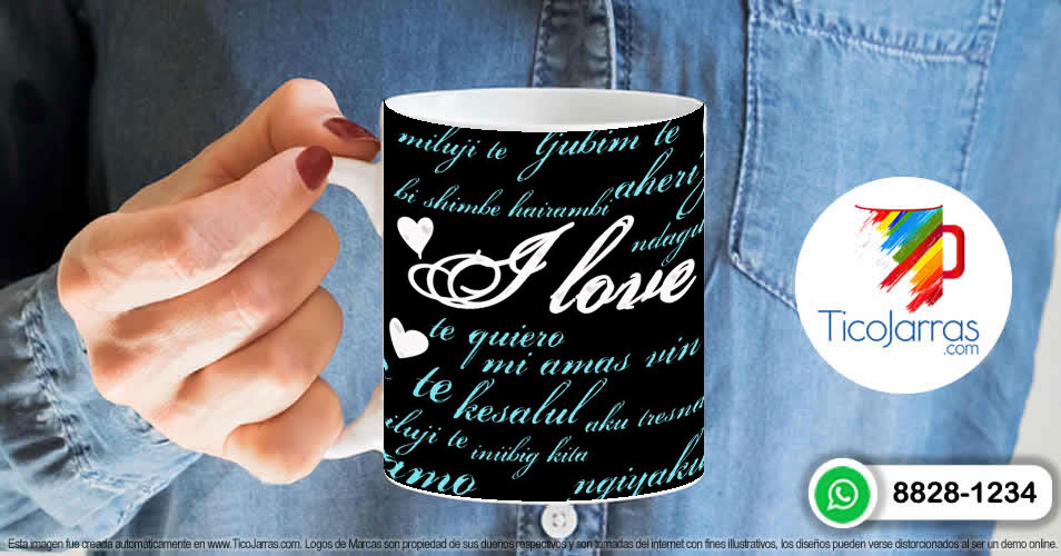 Tazas Personalizadas en Costa Rica I Love You