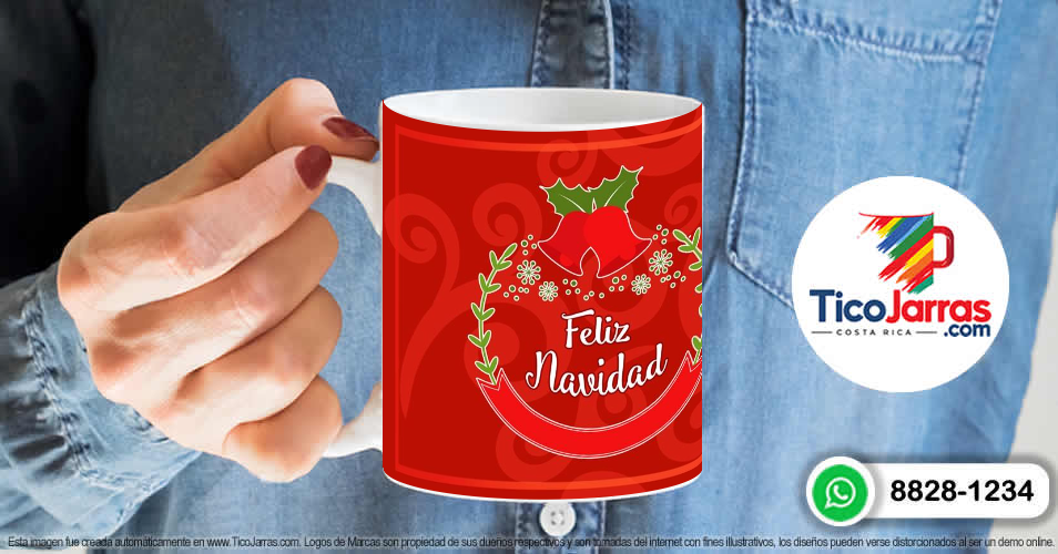 Taza Navideña - TicoJarras