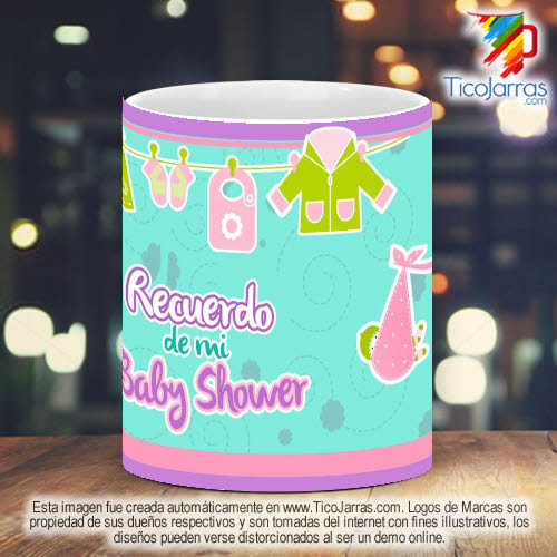 Tazas Personalizadas Recuerdo de mi Baby Shower