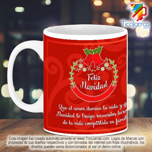 Jarras Personalizadas Taza Navidad  con foto