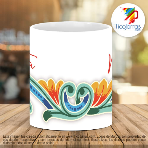 Tazas Personalizadas en Costa Rica Típica con nombre