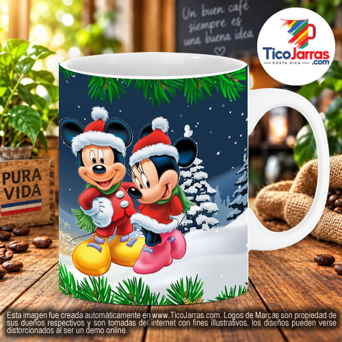 Taza de Navidad - Mickey Mouse