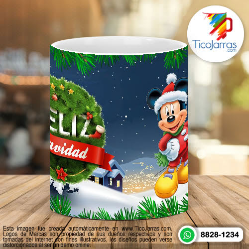 Tazas Personalizadas Taza de Navidad - Mickey Mouse