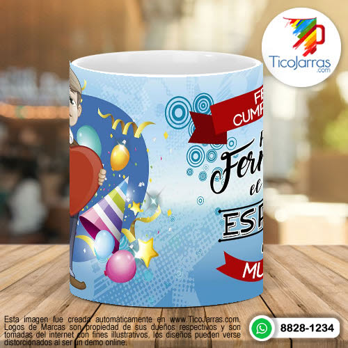 Tazas Personalizadas Feliz Cumpleaños Esposo
