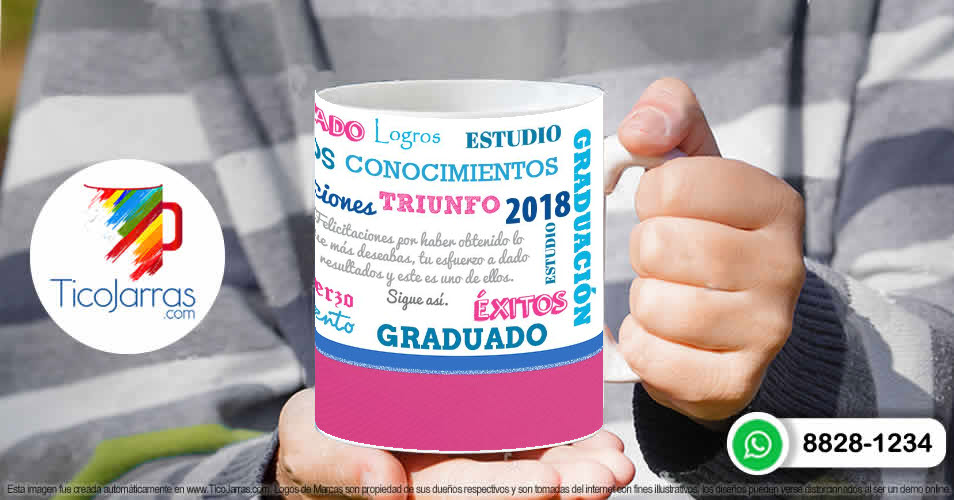 Tazas Personalizadas en Costa Rica Recuerdo de mi Graduación
