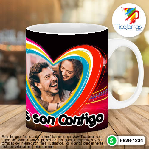 Tazas Personalizadas en Costa Rica Mis mejores sueños son contigo