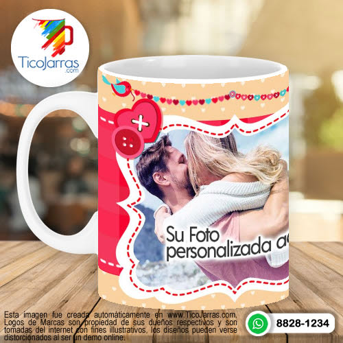 Tazas Personalizadas en Costa Rica Lo que llevo en el Alma por Ti...