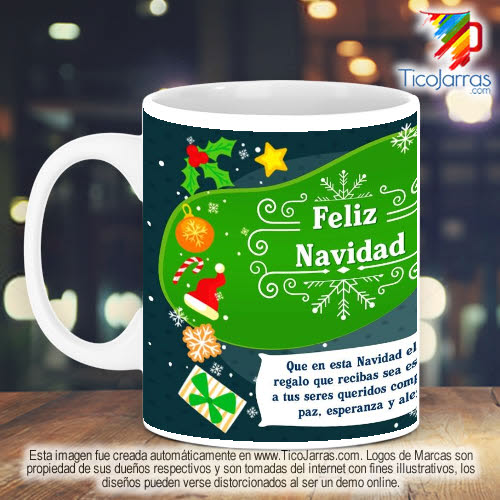 Taza Navidad con foto personalizada