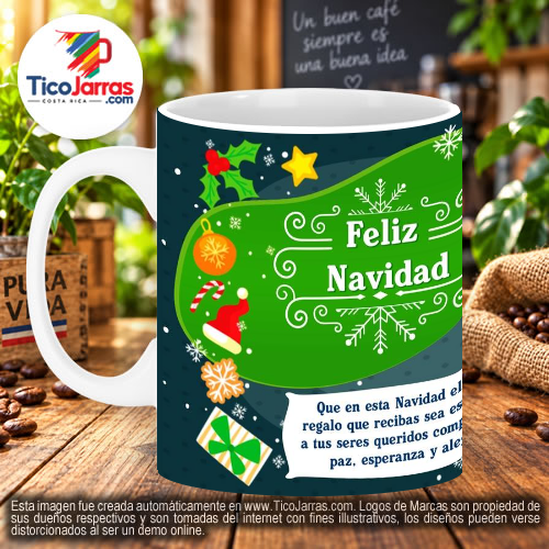 Taza Navidad con foto personalizada - TicoJarras