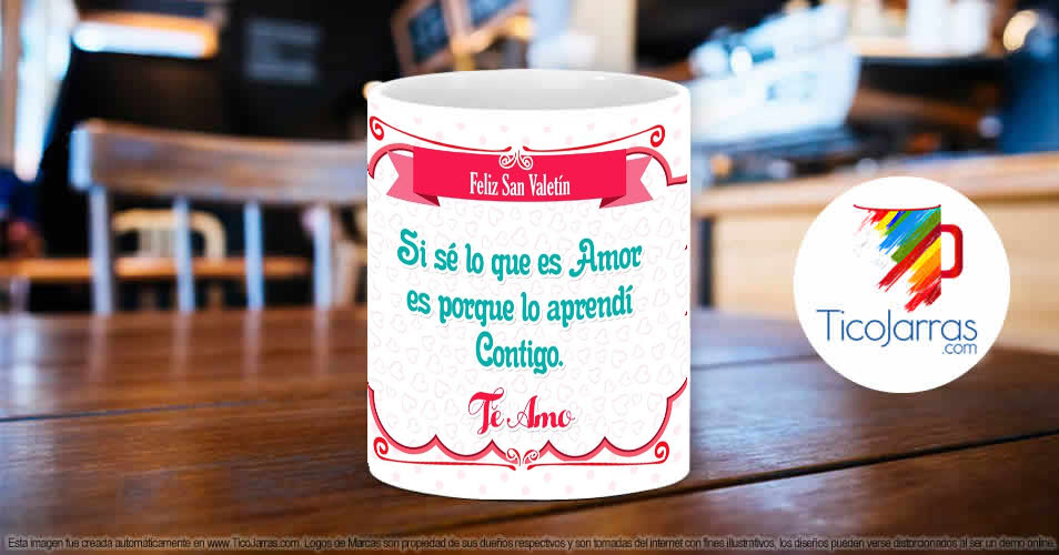 Tazas Personalizadas en Costa Rica Feliz día de San Valentín