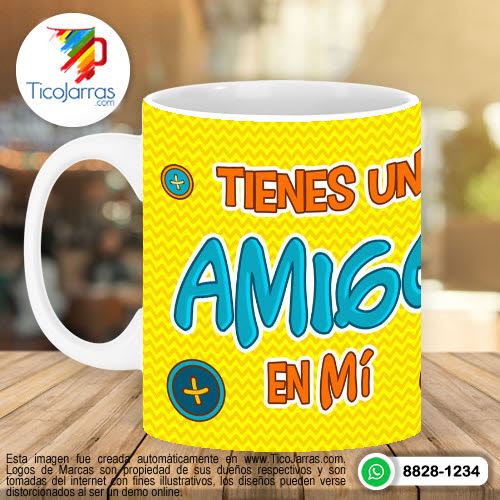 Jarras Personalizadas Eres un Amigo en Mí