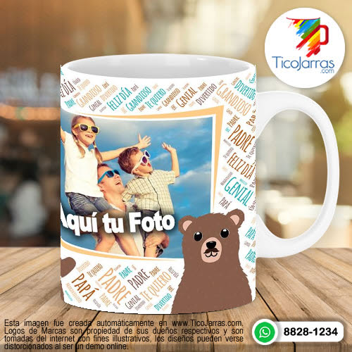 Tazas Personalizadas en Costa Rica Feliz Día del Padre