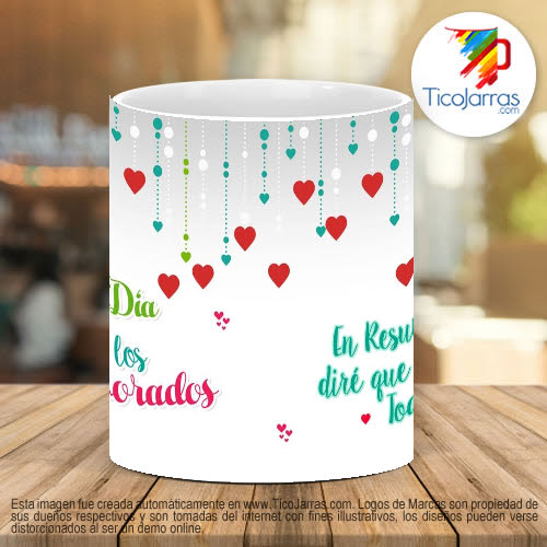 Tazas Personalizadas Feliz Día de los Enamorados