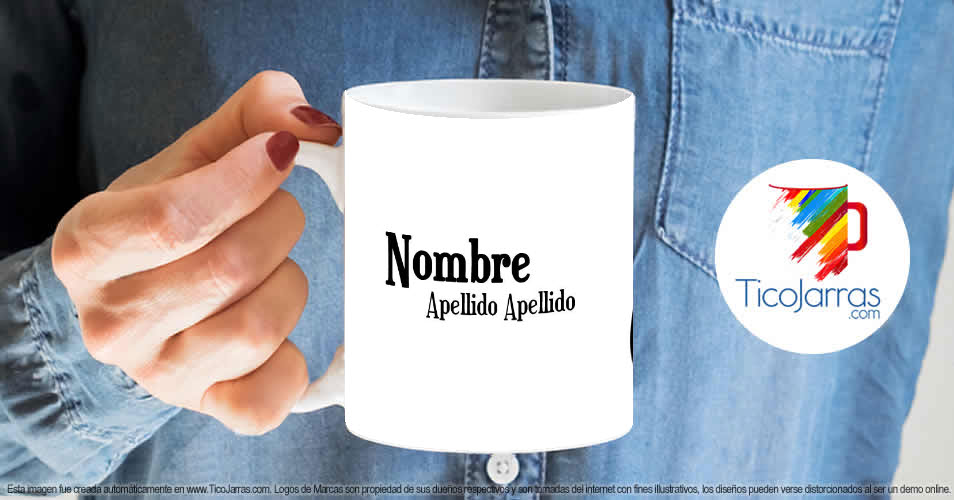 Tazas Personalizadas en Costa Rica Hot Rod con Nombre