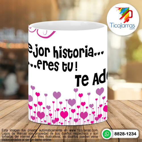 Tazas Personalizadas Mi mejor historia eres tu