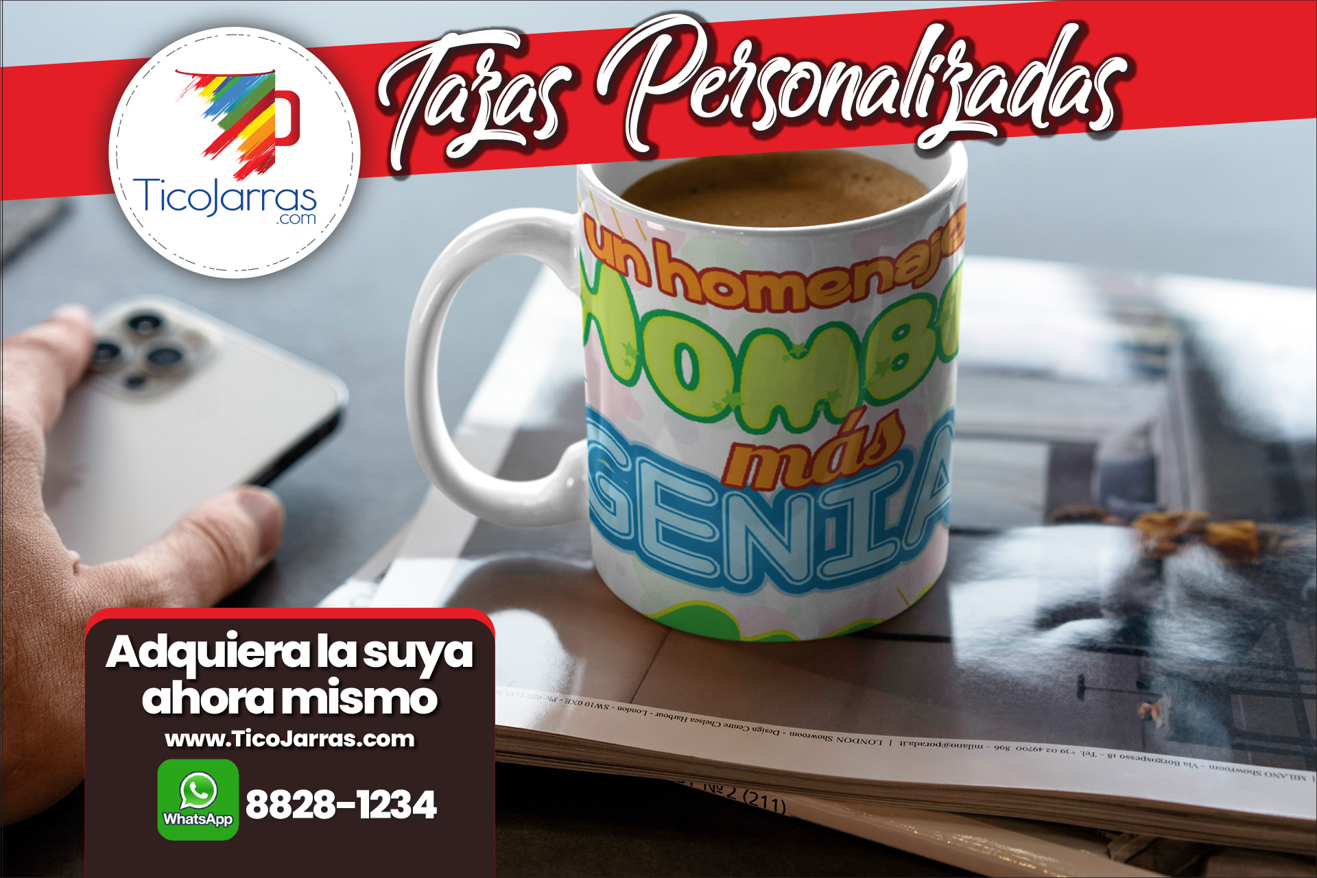 Tazas Personalizadas Un homenaje al Hombre más Genial - Día del Hombre