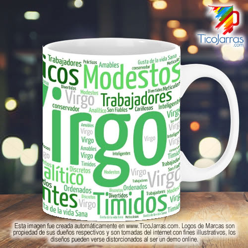 Diseños Personalizadas Sigo del Zodiaco Virgo