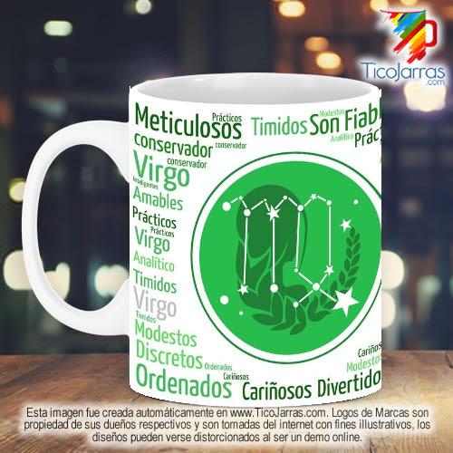 Jarras Personalizadas Sigo del Zodiaco Virgo