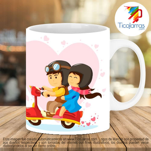 Tazas Personalizadas en Costa Rica Contigo recorrería el Mundo Entero