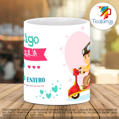 Tazas Personalizadas Contigo recorrería el Mundo Entero