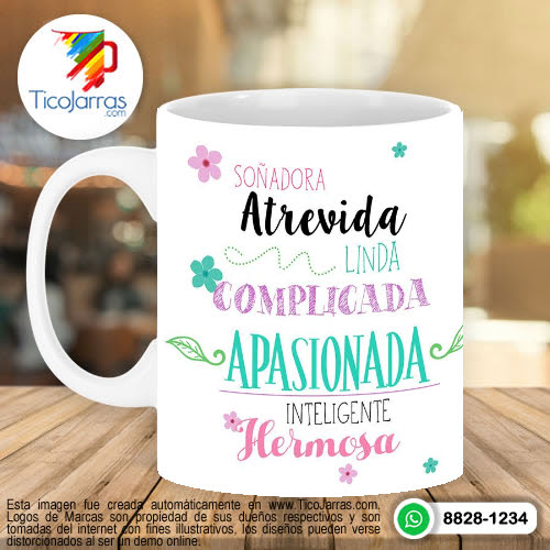 Jarras Personalizadas Feliz Día de la Mujer