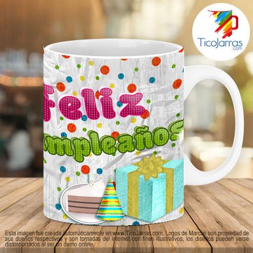 Tazas Personalizadas en Costa Rica Feliz Cumpleaños