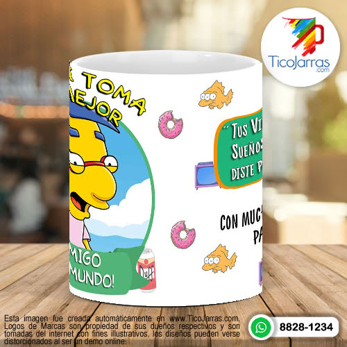 Tazas Personalizadas Aquí toman los Simpsoms - Amigo