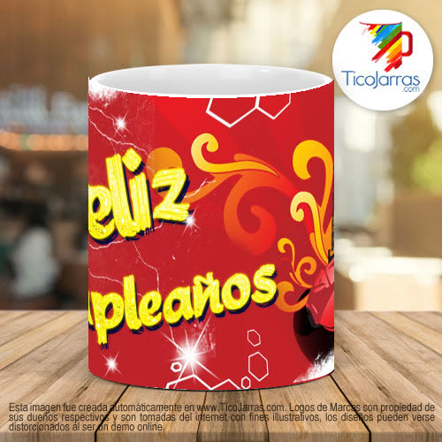 Tazas Personalizadas Fliz Día de Cumpleaños 