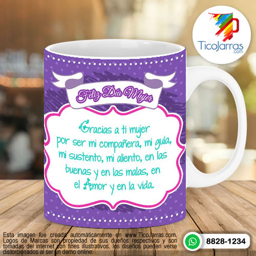 Diseños Personalizadas Feliz día de la Mujer