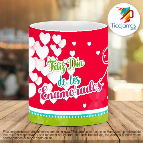 Tazas Personalizadas en Costa Rica Feliz Día de los Enamorados