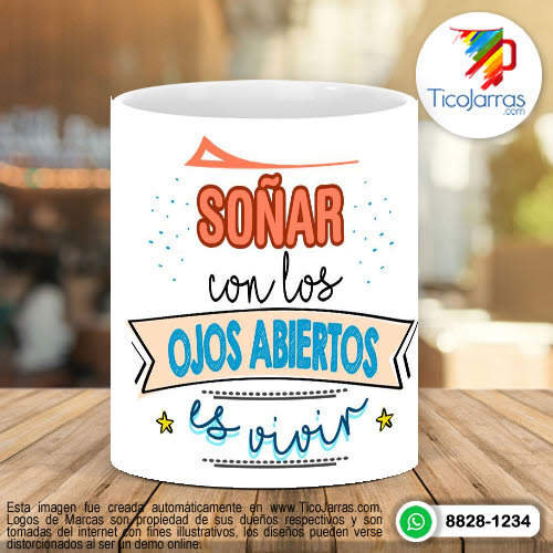 Tazas Personalizadas en Costa Rica Soñar con los ojos abiertos