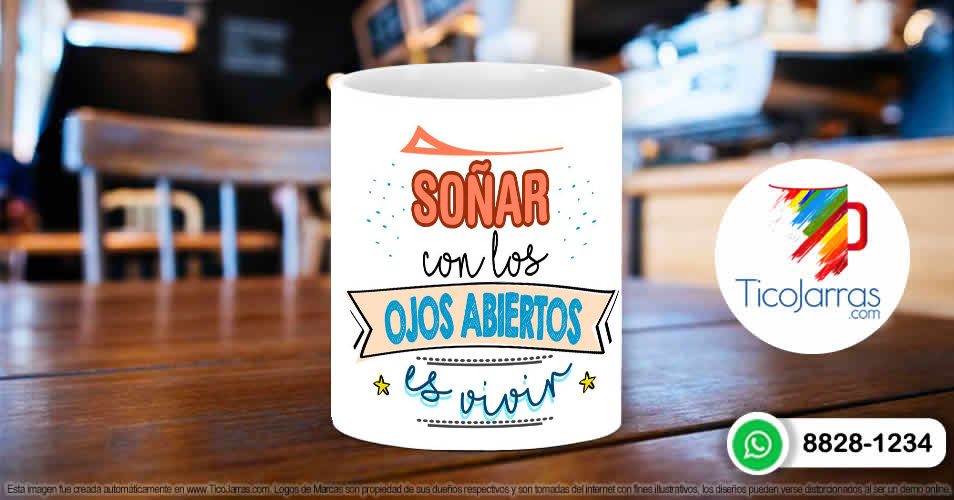 Tazas Personalizadas en Costa Rica Soñar con los ojos abiertos