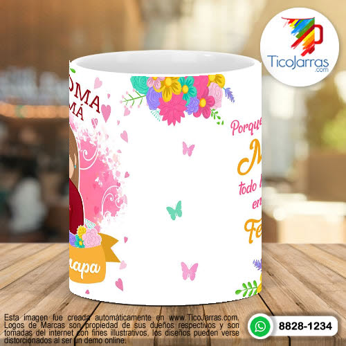 Tazas Personalizadas Aquií toma La Mamá más Guapa