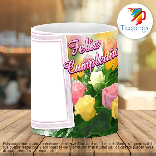 Tazas Personalizadas Feliz Cumpleaños, para adulto