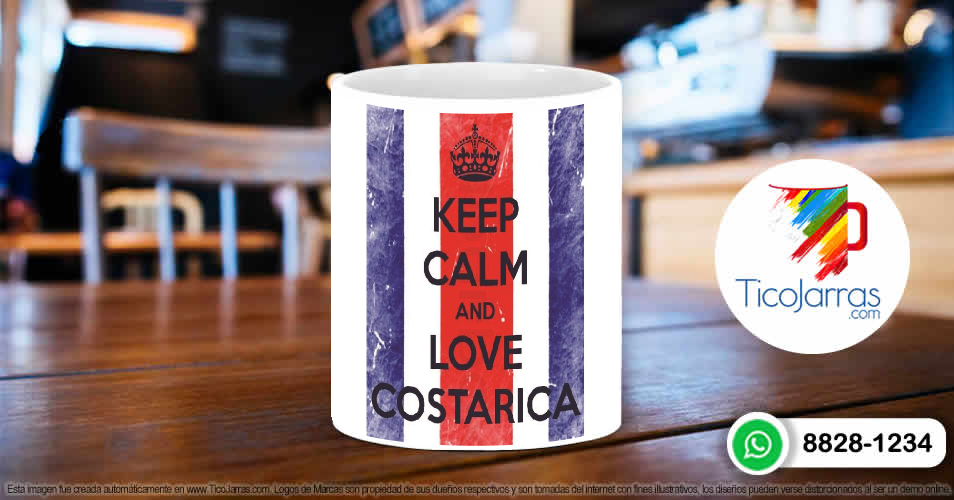 Tazas Personalizadas en Costa Rica Keep calm and love Costa Rica
