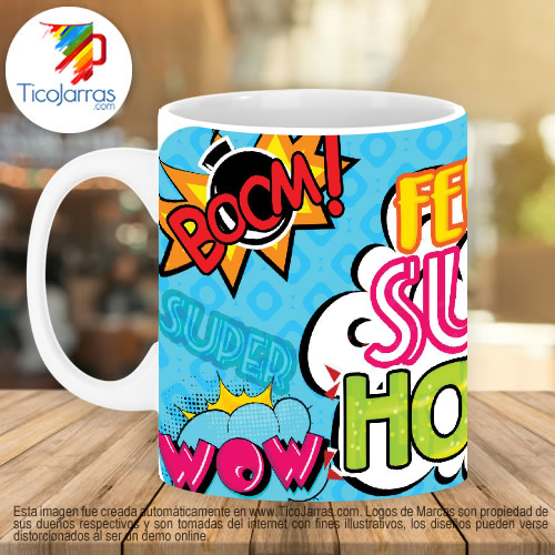 Jarras Personalizadas Dia del Hombre - Super Hombre