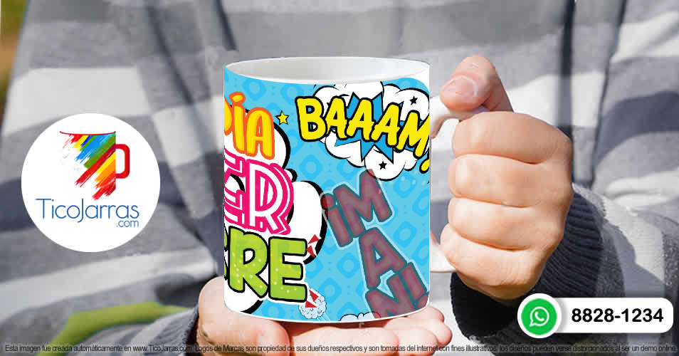 Tazas Personalizadas en Costa Rica Dia del Hombre - Super Hombre