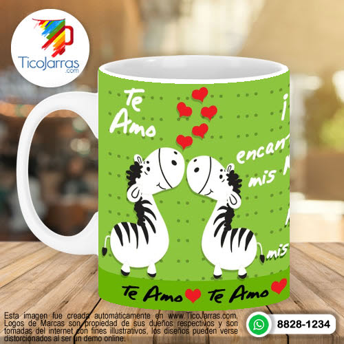 Tazas Personalizadas en Costa Rica Te amo