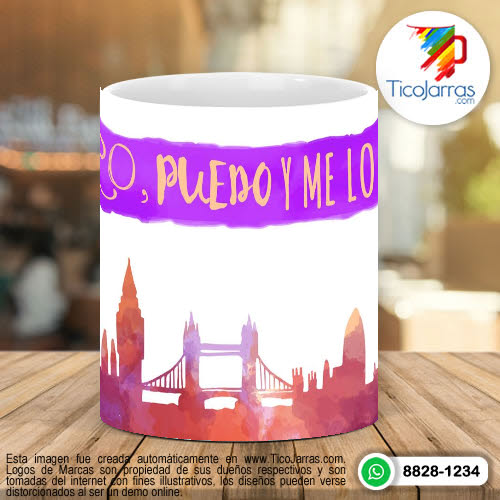 Tazas Personalizadas en Costa Rica Quiero, Puedo y me lo merezco