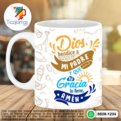 Jarras Personalizadas Feliz Día del Padre