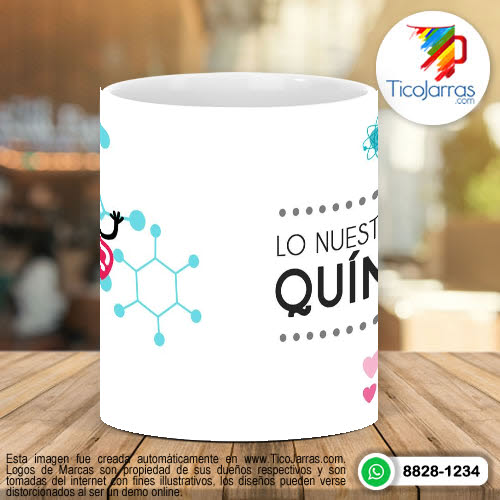 Tazas Personalizadas Lo nuestro tiene Química