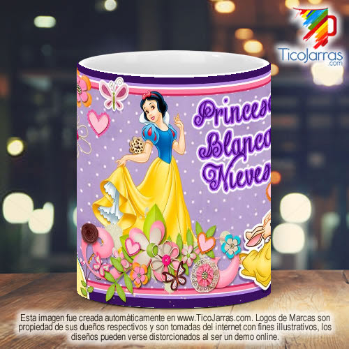 Tazas Personalizadas Diseños Infantiles - Blanca Nieves