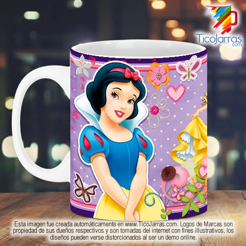 Tazas Personalizadas en Costa Rica Diseños Infantiles - Blanca Nieves