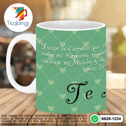 Tazas Personalizadas en Costa Rica Gracias por hacerme  tan Feliz