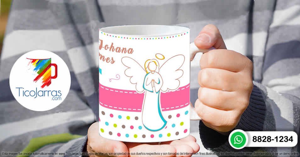 Tazas Personalizadas en Costa Rica Mi Bautizo - Niña