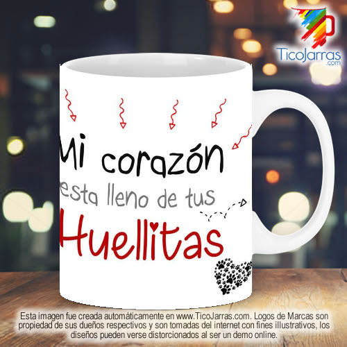 Tazas Personalizadas en Costa Rica Huellitas