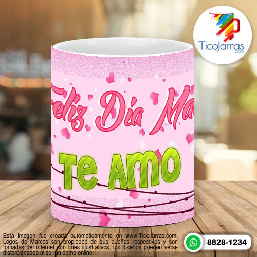 Tazas Personalizadas Felíz Día Mamí