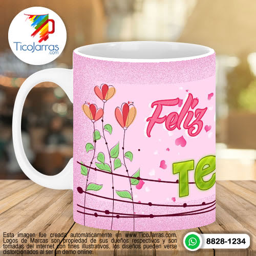 Jarras Personalizadas Felíz Día Mamí