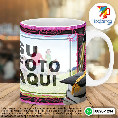 Tazas Personalizadas en Costa Rica Recuerdo de mi Graduación